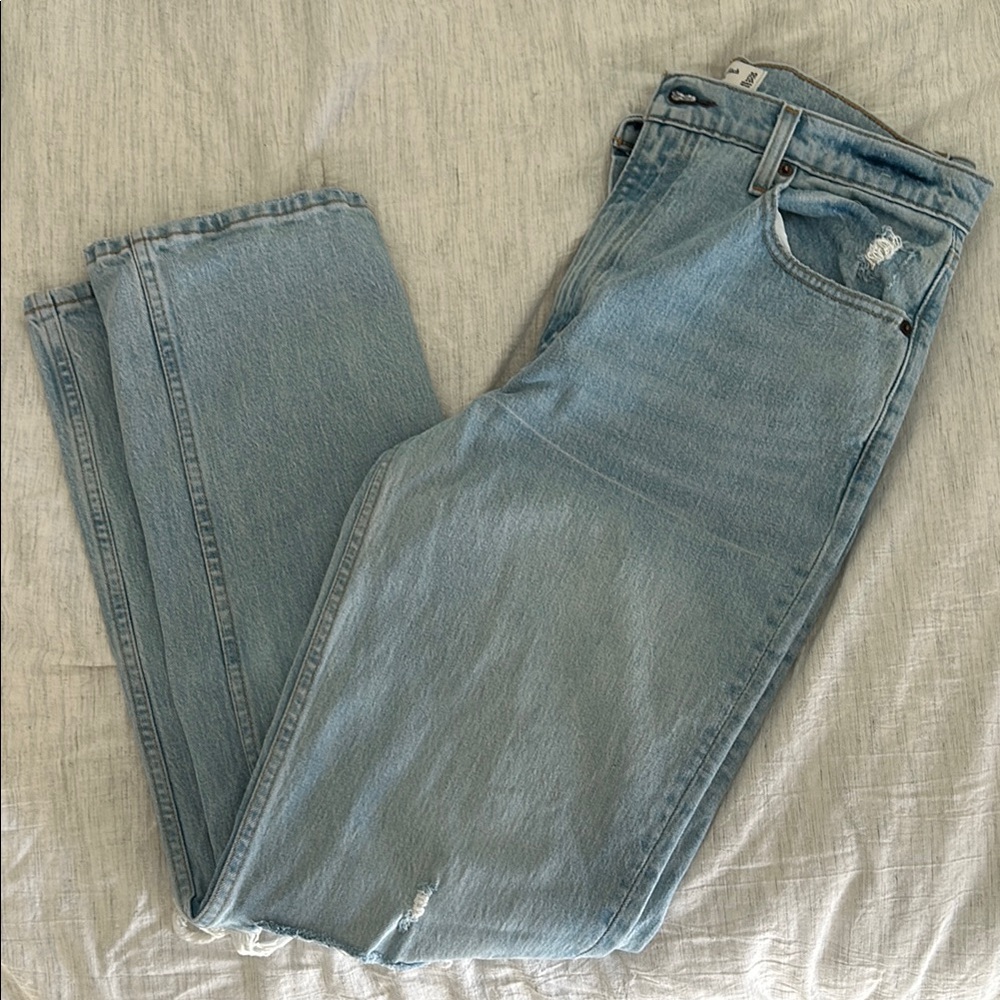 Abercrombie & Fitch 90s Ultra High Rise Straight Jeans